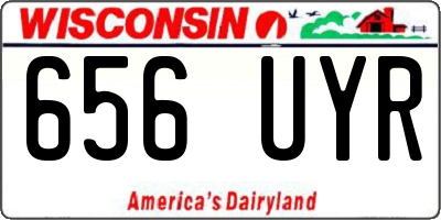WI license plate 656UYR