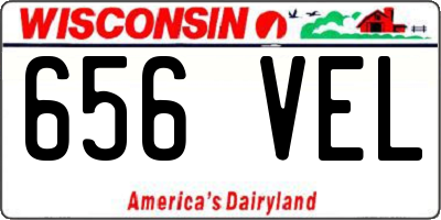 WI license plate 656VEL