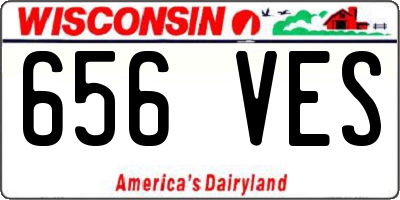 WI license plate 656VES