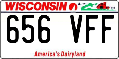 WI license plate 656VFF