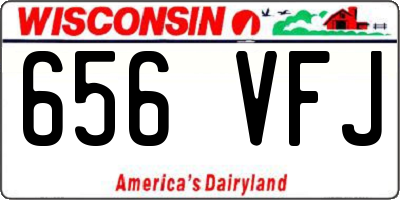 WI license plate 656VFJ