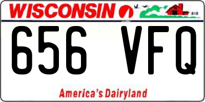 WI license plate 656VFQ