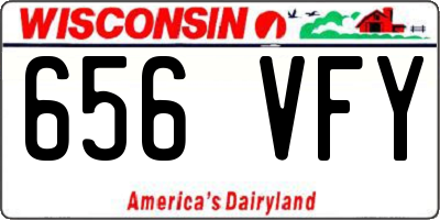 WI license plate 656VFY