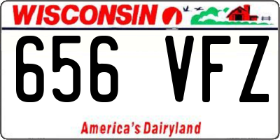 WI license plate 656VFZ