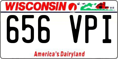WI license plate 656VPI