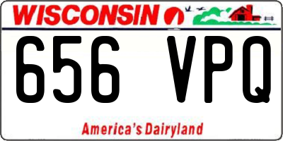 WI license plate 656VPQ