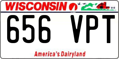 WI license plate 656VPT