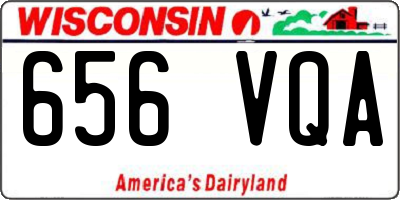 WI license plate 656VQA