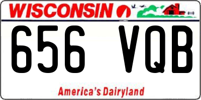 WI license plate 656VQB