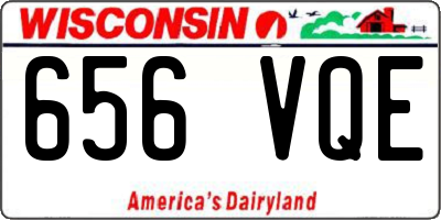 WI license plate 656VQE