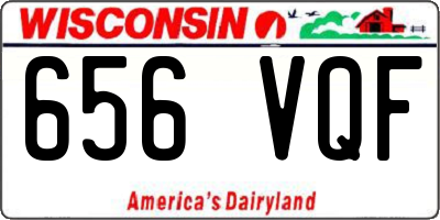 WI license plate 656VQF