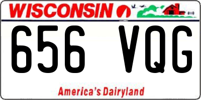 WI license plate 656VQG
