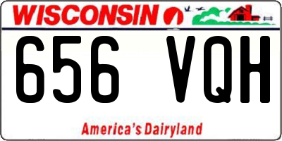 WI license plate 656VQH