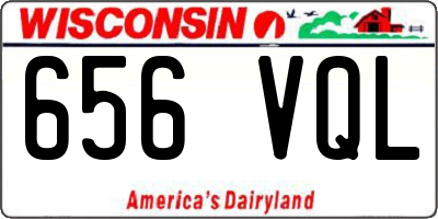 WI license plate 656VQL