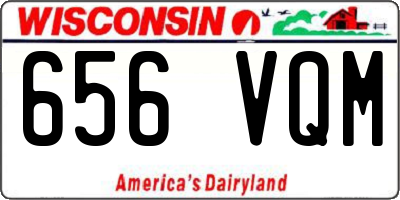WI license plate 656VQM