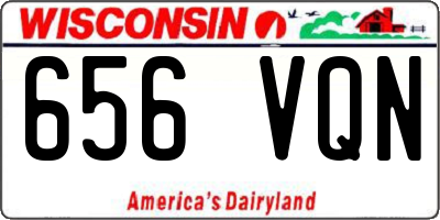 WI license plate 656VQN