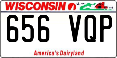 WI license plate 656VQP