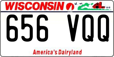 WI license plate 656VQQ