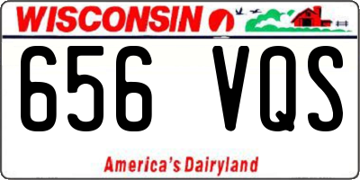 WI license plate 656VQS