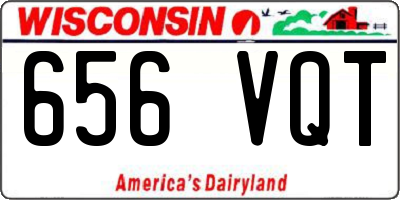 WI license plate 656VQT
