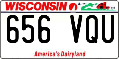 WI license plate 656VQU