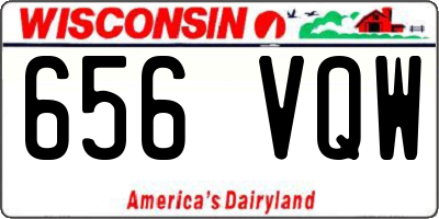 WI license plate 656VQW