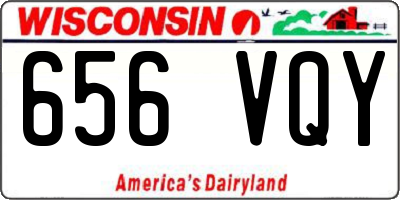 WI license plate 656VQY