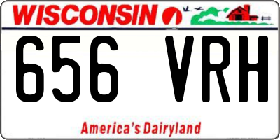 WI license plate 656VRH
