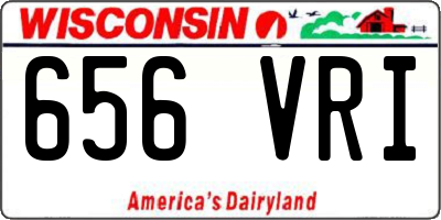 WI license plate 656VRI