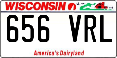 WI license plate 656VRL