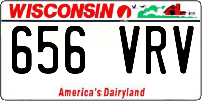 WI license plate 656VRV