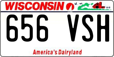 WI license plate 656VSH