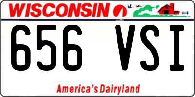 WI license plate 656VSI