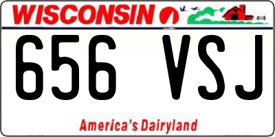 WI license plate 656VSJ