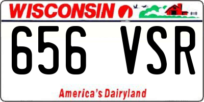 WI license plate 656VSR