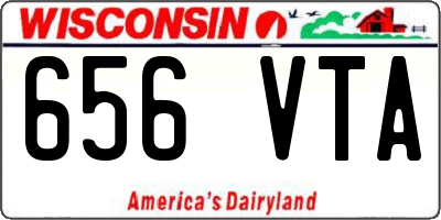 WI license plate 656VTA
