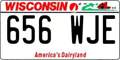 WI license plate 656WJE
