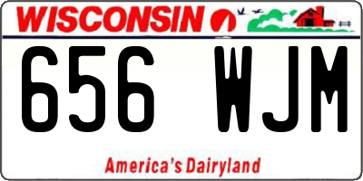 WI license plate 656WJM