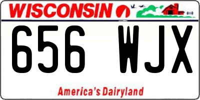 WI license plate 656WJX