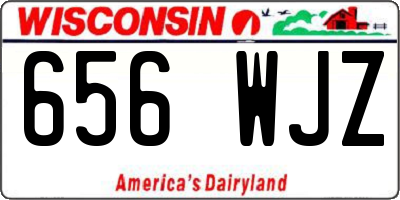 WI license plate 656WJZ