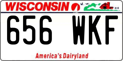 WI license plate 656WKF