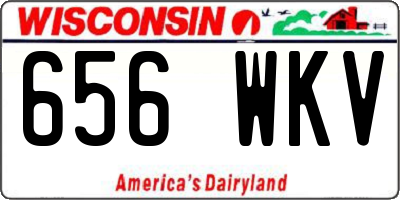 WI license plate 656WKV