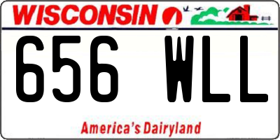 WI license plate 656WLL