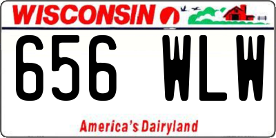 WI license plate 656WLW