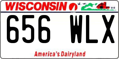 WI license plate 656WLX
