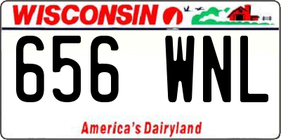 WI license plate 656WNL