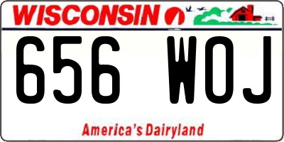 WI license plate 656WOJ