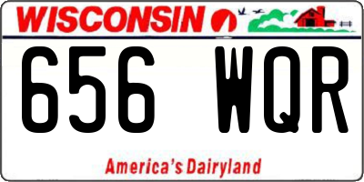 WI license plate 656WQR