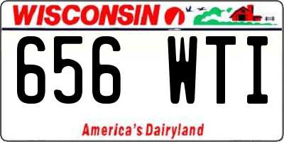 WI license plate 656WTI