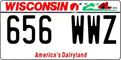 WI license plate 656WWZ